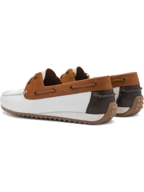 Ara White and Tan Loafer|122770404