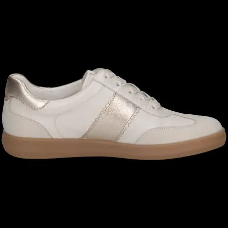 Caprice White and Gold Combo Trainer|923705130