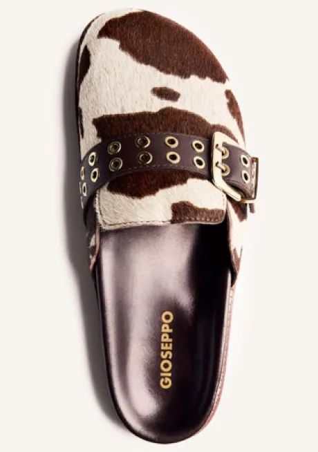 Gioseppo Cow Hide Mule|76107COW