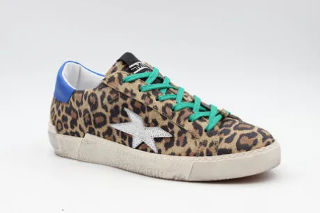 Meline Leo Print Trainer|328170320