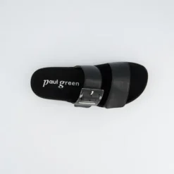 Paul Green Black Platform Mule|6157040