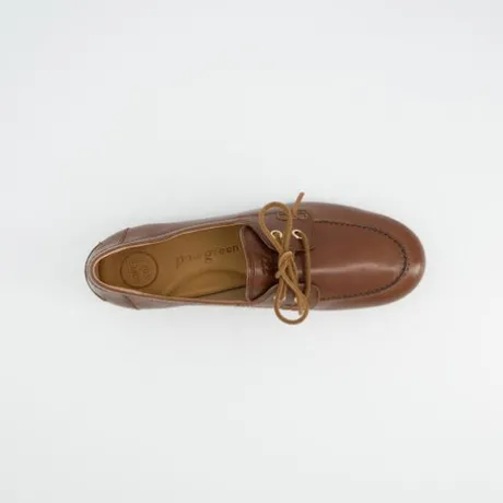 Paul Green Brown Leather Loafer|1136099