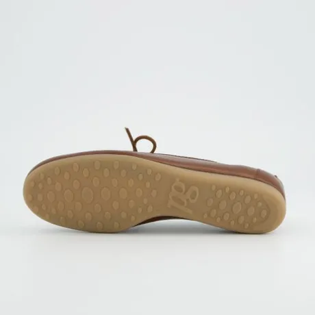 Paul Green Brown Leather Loafer|1136099