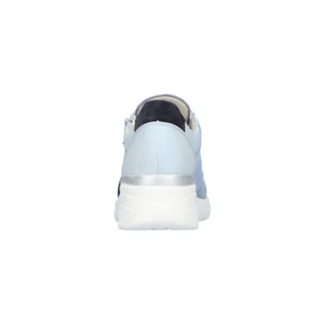 Waldlaufer Blue Wedge Wide Fit Trainer |927H02524
